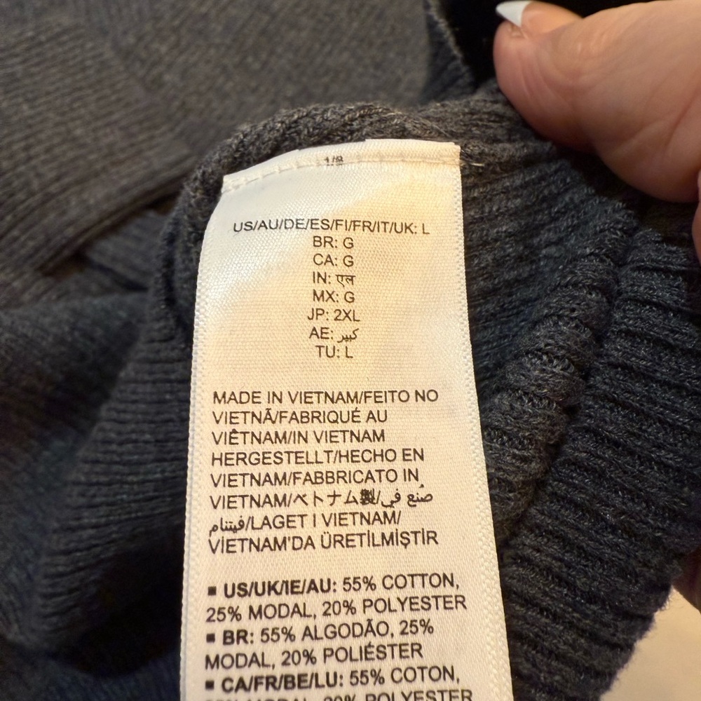 Amazon Essentials Lightweight Turtleneck Gray Siz… - image 4